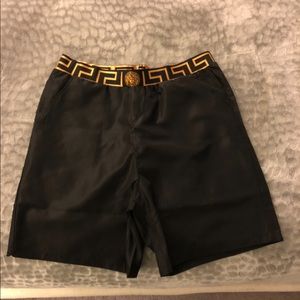 Versace Greca-Print Swim Shorts